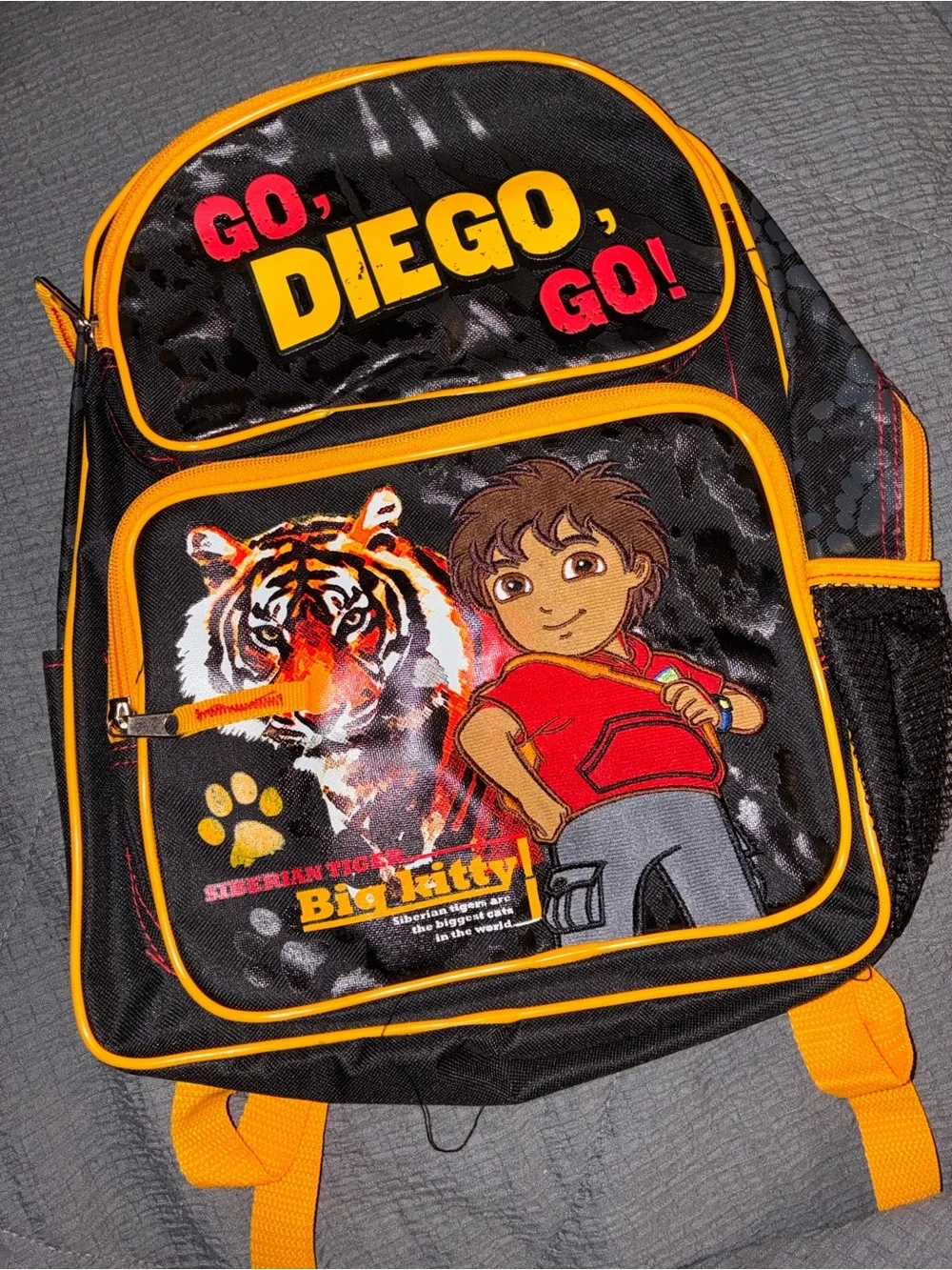 Go, Diego, Go! Kids Black & Yellow Backpack